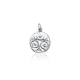 Celtic Triskelion Spiral Charm TC394