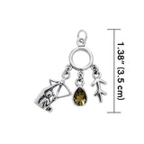 Sagittarius Silver Astrology Charm TCM237 - Jewelry