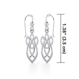 Celtic Knotwork Silver Earrings TE1196 - Jewelry