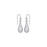 Celtic Knotwork Silver Earrings TE682