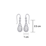 Celtic Knotwork Silver Earrings TE682 - Jewelry