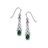 Celtic Knotwork Silver Triquetra Earrings TE864 - Jewelry