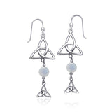 Celtic Knotwork Silver Triquetra Earrings TER158 - Jewelry