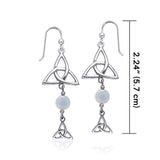 Celtic Knotwork Silver Triquetra Earrings TER158 - Jewelry