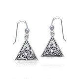 Celtic Knotwork Silver Earrings TER374 - Jewelry