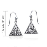 Celtic Knotwork Silver Earrings TER374 - Jewelry