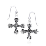 Celtic Cross of the Spirit Sterling Silver Earrings TER468