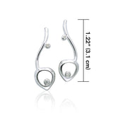 Organic Sterling Silver Earrings TER943 - Jewelry