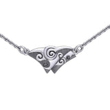 Celtic Spirals Silver Necklace TN176