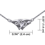 Celtic Spirals Silver Necklace TN176 - Jewelry