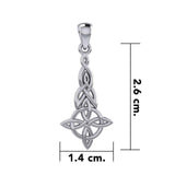 Celtic Knots Quaternary Silver Pendant TP3329 - Jewelry