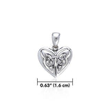 Eternal Heart Celtic Knotwork Silver Pendant TP3490 - Jewelry