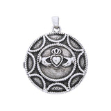 Sun Claddagh Pendant TP766 - Jewelry