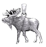 Moose Sterling Silver Pendant TPD4082 - Jewelry