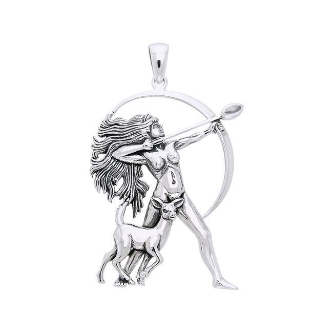 Diana Goddess Sterling Silver Pendant By Oberon Zell TPD1143 ...