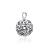 Celtic Shield Knot Sterling Silver Pendant TPD3021 - Jewelry