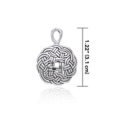 Celtic Shield Knot Sterling Silver Pendant TPD3021 - Jewelry