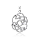 Modern Celtic Silver Pendant TPD3718