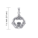 Claddagh & Trinity Knot Pendant TPD4383 - Jewelry