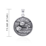 Otters Medallion Pendant TPD4617 - Jewelry