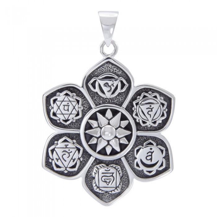 Sterling silver on sale chakra pendant