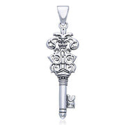 Brigid Ashwood  Key of Knowledge Celtic Sterling Silver Pendant TPD487