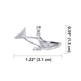 Blue Whale Sterling Silver Pendant TPD5404 - Jewelry