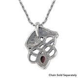 Silver Horsehead Knotwork Pendant with Gemstone TPD5727 - Jewelry