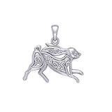 Celtic Rabbit or Hare Silver Pendant TPD6038 - Jewelry