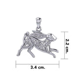 Celtic Rabbit or Hare Silver Pendant TPD6038 - Jewelry