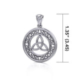 Celtic Trinity Knot Silver Pendant TPD711 - Jewelry