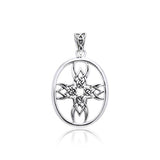 Celtic Knotwork Tribal Cross Silver Pendant TPD989 - Jewelry