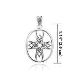 Celtic Knotwork Tribal Cross Silver Pendant TPD989 - Jewelry