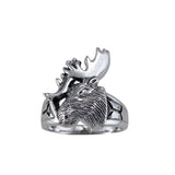 Moose Head Silver Ring TR1434