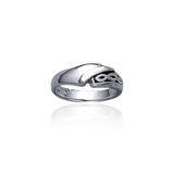 Contemporary Celtic Knotwork Sterling Silver Ring TR1962 - Jewelry