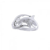 Hammerhead Shark Sterling Silver Ring TR3409 - Jewelry