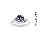 Rose Sterling Silver Ring TR364 - Jewelry