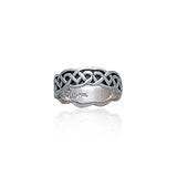 Celtic Knotwork Silver Ring TR393