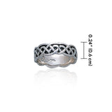 Celtic Knotwork Silver Ring TR393 - Jewelry