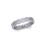 Celtic Knotwork Sterling Silver Ring TR676 - Jewelry