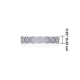 Celtic Knotwork Sterling Silver Ring TR676 - Jewelry