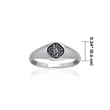 Celtic Knotwork Trinity Sterling Silver Ring TRI068 - Jewelry