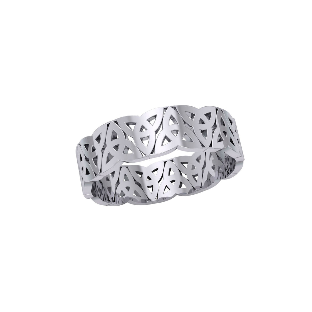 Celtic Trinity Knot Silver Ring TRI1317 – Peter Stone Jewelry