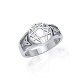 Enneagram Silver Ring TRI673