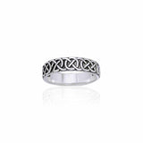 Celtic Knot Sterling Silver Ring TRI883 - Jewelry