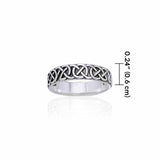 Celtic Knot Sterling Silver Ring TRI883 - Jewelry