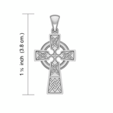 Celtic Knotwork Cross Sterling Silver Pendant VP001 - Jewelry