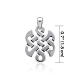 Contemporary Celtic Knotwork Silver Pendant WP014 - Jewelry