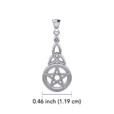 Silver Pentagram Pentacle Pendant WTP1359