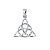 The Divine Power of the Triquetra ~ 14K White Gold Pendant WTP3378 - Jewelry